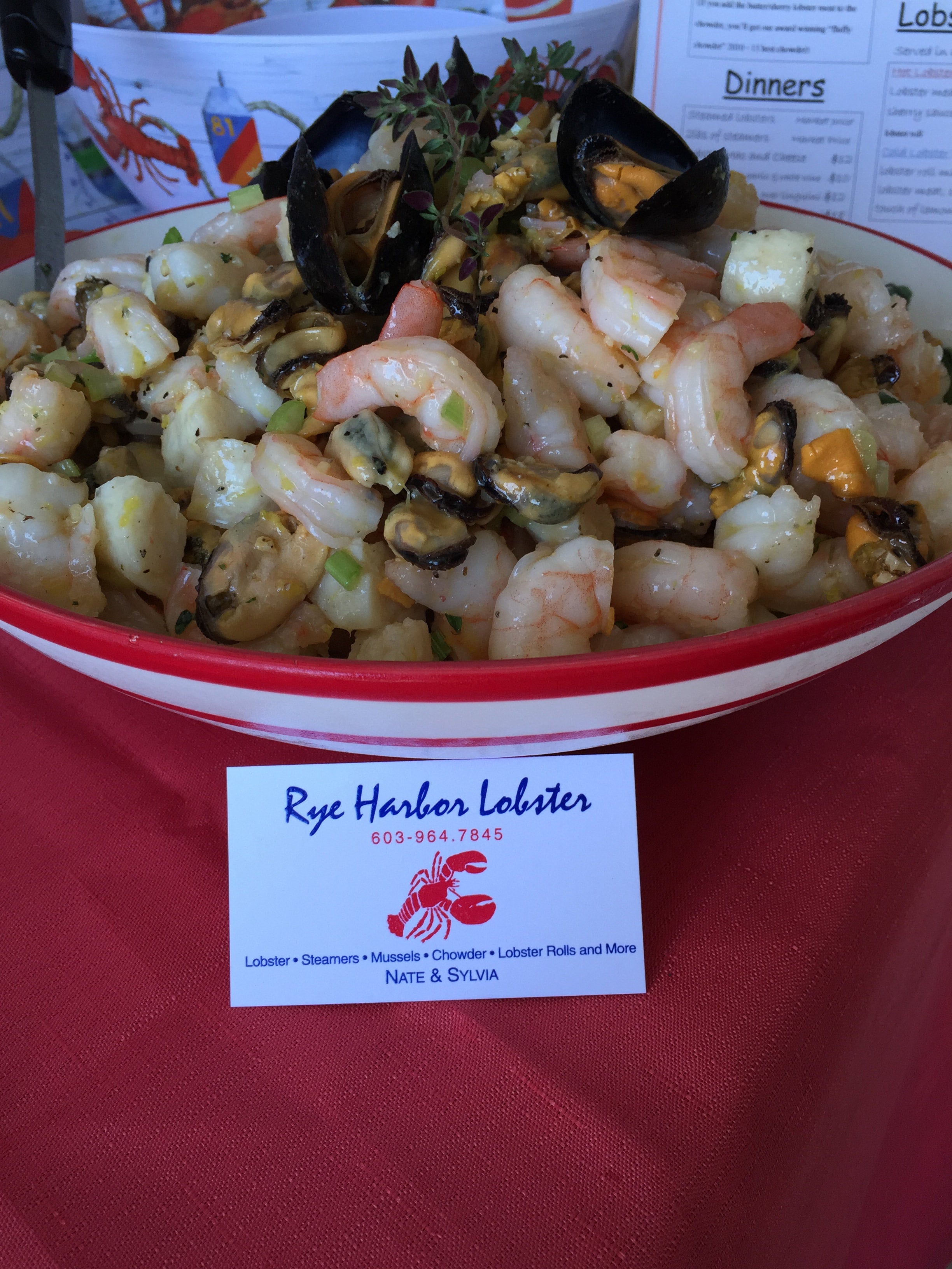 Montauk Seafood Salad | Rye Harbor Lobster Pound 1870 Ocean Blvd Rye NH ...
